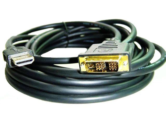 Gembird kabel HDMI - DVI, pozl., 7,5m, černý - obrázek produktu