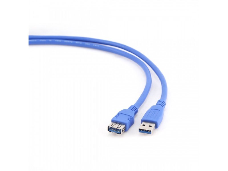 Kabel USB A-A 3m USB 3.0 prodlužovací, černý - obrázek produktu