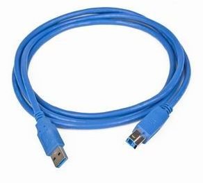 Kabel USB A-B 1,8m USB 3.0, modrý (CCP-USB3-AMBM-6) - obrázek produktu