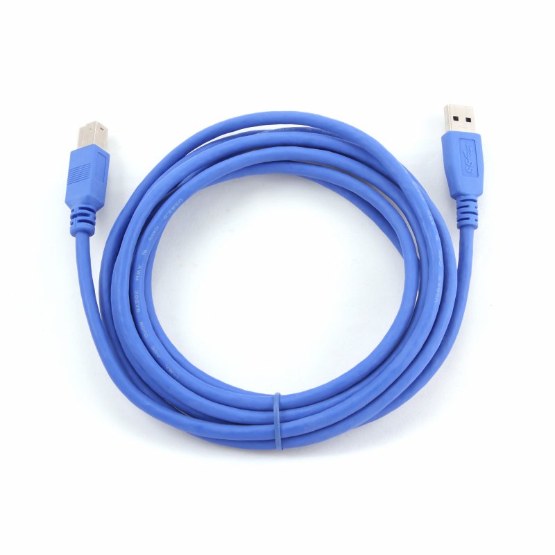 Kabel USB A-B 3m USB 3.0, modrý (CCP-USB3-AMBM-10) - obrázek č. 1