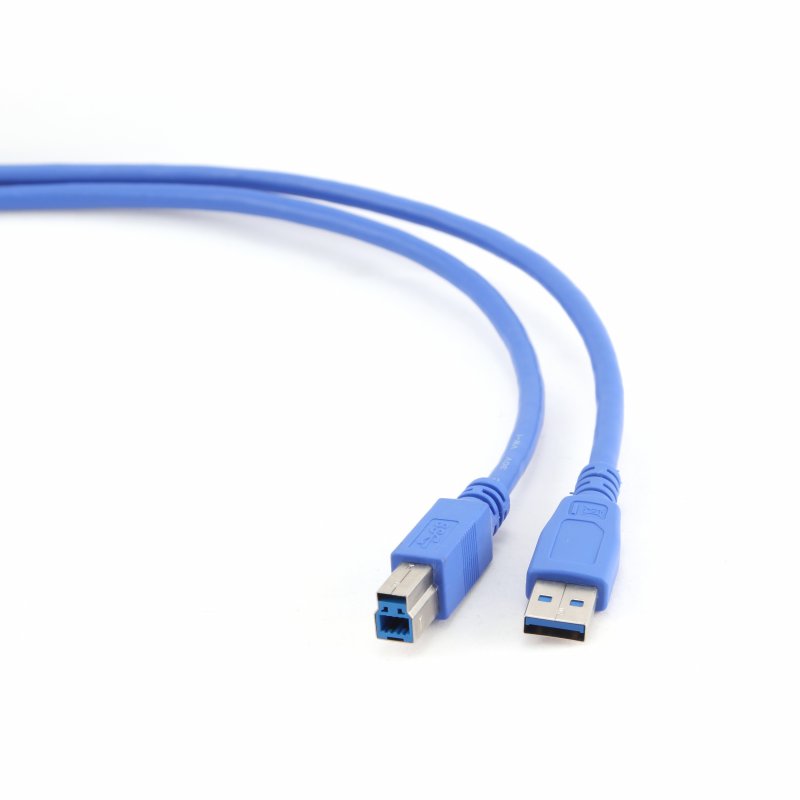 Kabel USB A-B 3m USB 3.0, modrý (CCP-USB3-AMBM-10) - obrázek produktu
