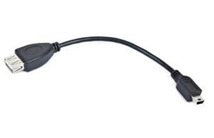 Kabel USB AF/ mini BM,OTG,15cm pro tab. a tel. - obrázek produktu