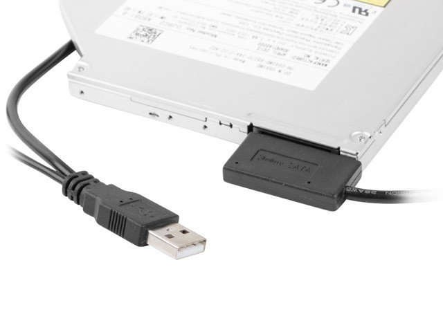 Kabel CABLEXPERT adaptér USB na Slim SATA SSD, DVD - obrázek č. 2