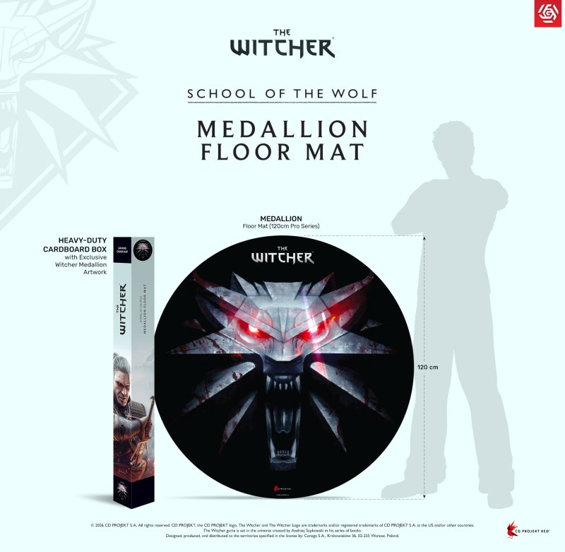 GLO The Witcher School of The Wolf Floor Mat - obrázek produktu