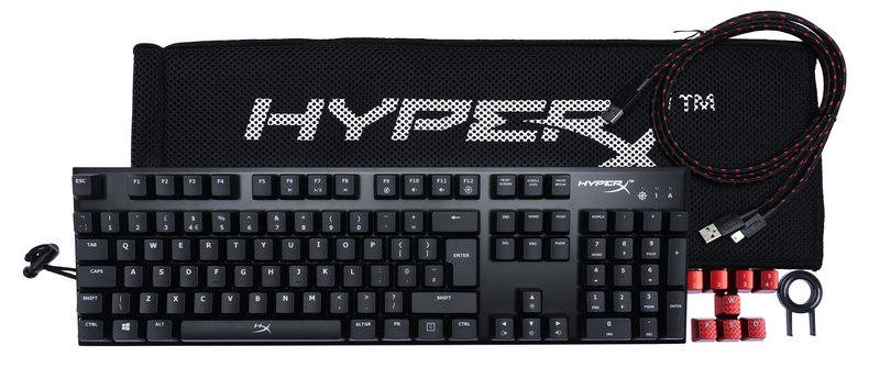 HyperX Alloy FPS herní mechanická klávesnice, modré MX spínače - obrázek č. 1