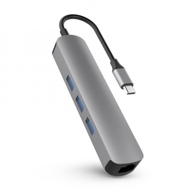 HyperDrive 6-in-1 USB-C Hub with 4K HDMI - Gray - obrázek produktu