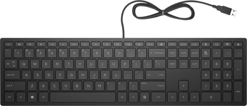 HP Pavilion Keyboard 300/ Drátová USB/ UK-Layout/ Černá - obrázek produktu