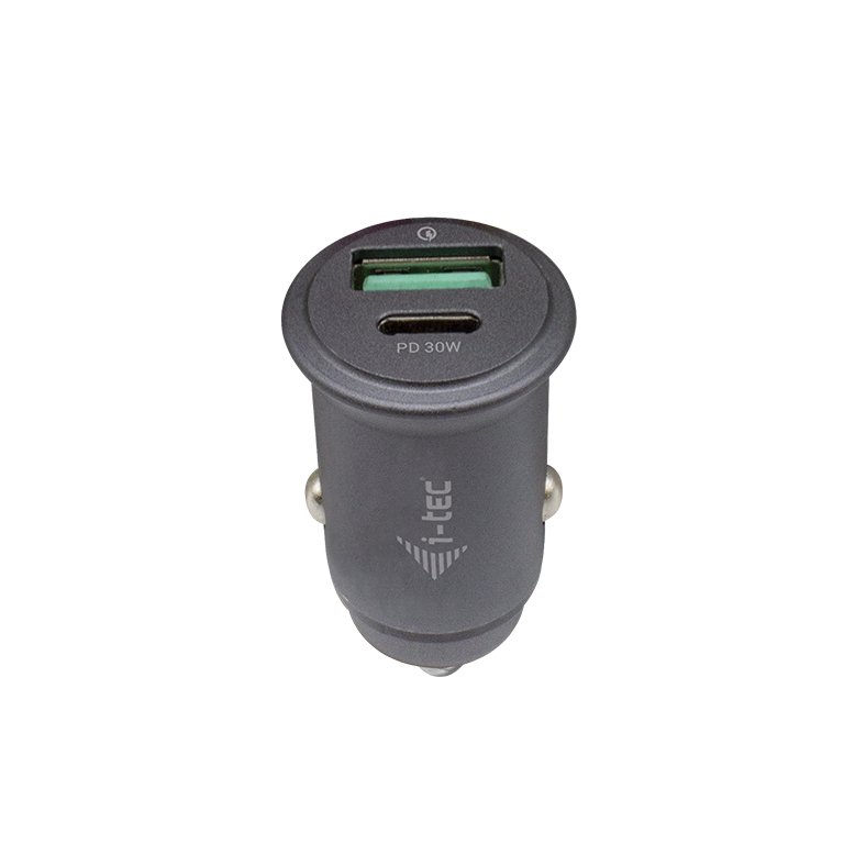 i-tec Car Charger 1x USB-C PD 30 W, 1x USB QC 3.0 - obrázek produktu