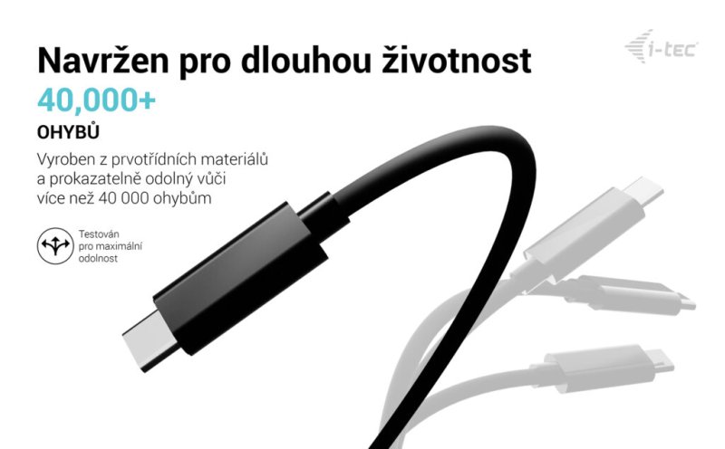 i-tec USB-C PD Charging Cable 1.8m - obrázek č. 3
