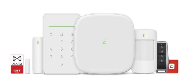 iGET SECURITY M5-4G Premium - Inteligentní 4G/ WiFi/ LAN alarm, ovládání kamer a zásuvek, Android, iOS - obrázek č. 1