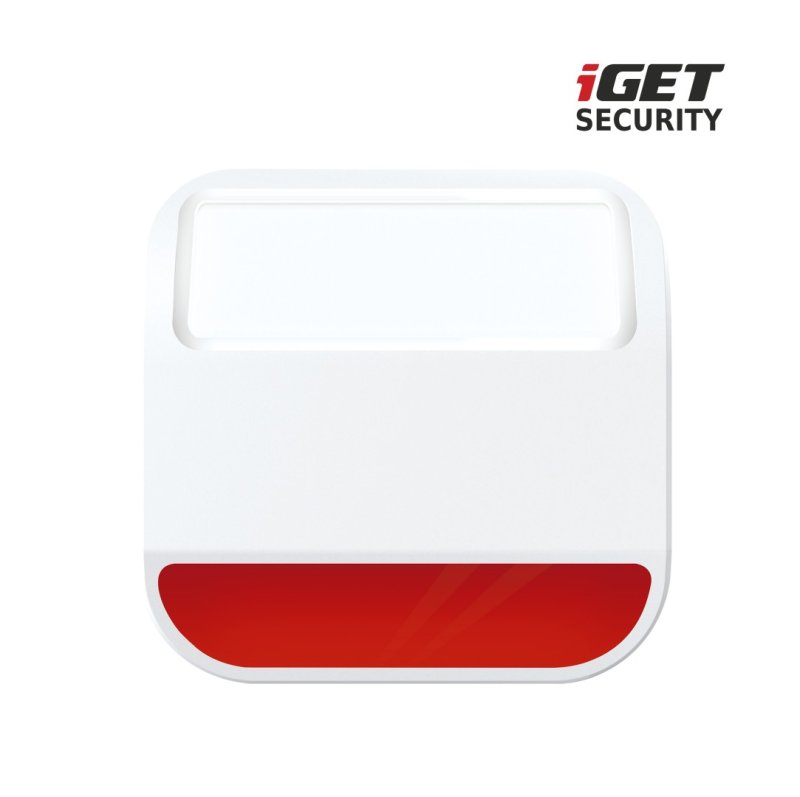 iGET SECURITY MP11 - venkovní siréna napájená baterií nebo adaptérem, pro alarm M6-4G, bat. v balení - obrázek produktu