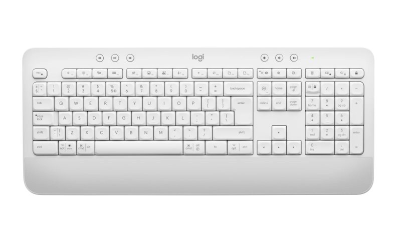 Logitech K650 / Bezdrátová USB + Bluetooth / CZ-SK layout / Šedá - obrázek produktu