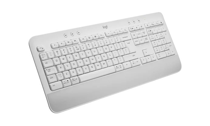 Logitech K650 / Bezdrátová USB + Bluetooth / CZ-SK layout / Šedá - obrázek č. 2