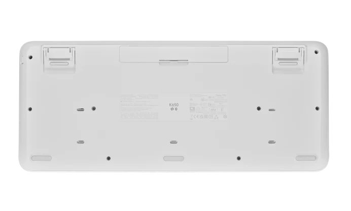 Logitech K650 / Bezdrátová USB + Bluetooth / CZ-SK layout / Šedá - obrázek č. 3