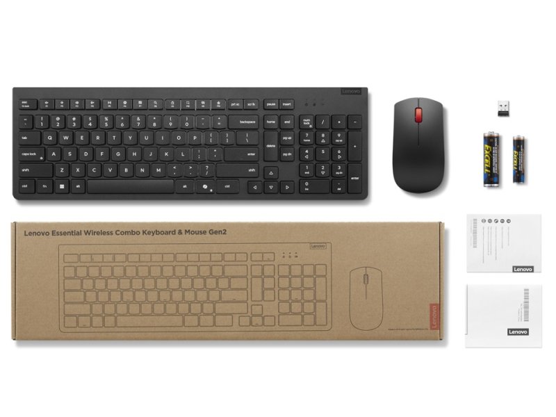 Lenovo Essential Wireless klv. a myš - US Euro - obrázek č. 5
