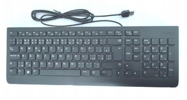 Lenovo Essential Wired Keyboard / Drátové USB-A / CZ / SK / Černá - obrázek produktu