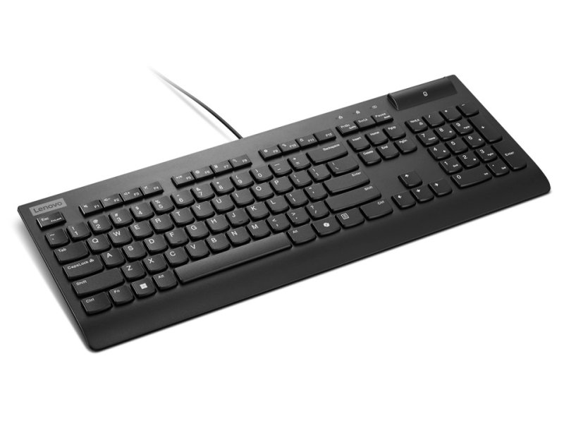 Lenovo Smartcard Wired Keyboard II AI- US Euro / Drátové USB-A / US / Černá - obrázek č. 1
