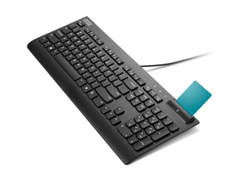 Lenovo Smartcard Wired Keyboard II AI- US Euro / Drátové USB-A / US / Černá - obrázek č. 2