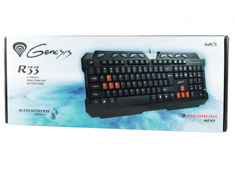 Herní klávesnice Genesis R33, US - obrázek produktu