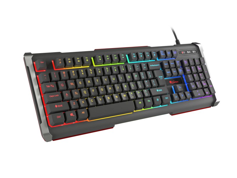 Herní klávesnice Genesis Rhod 400 RGB, US layout, 6-zónové RGB podsvícení - obrázek č. 1