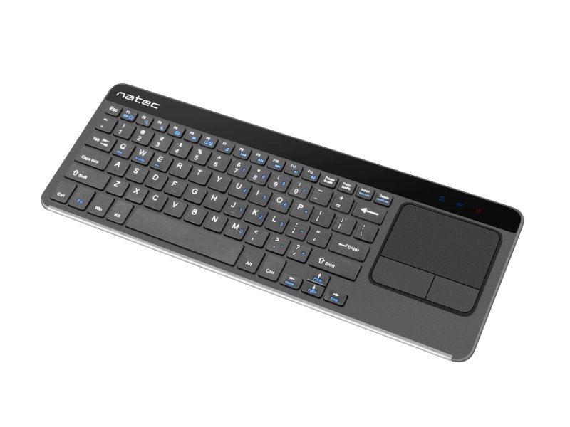 Bezdrátová klávesnice s touch padem pro Smart TV Natec Turbot, hliníkové tělo - obrázek č. 3