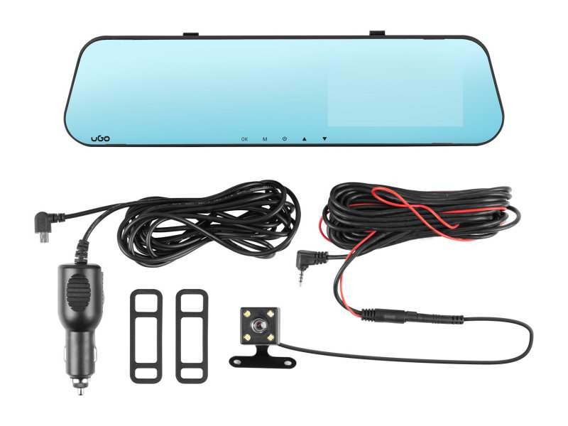 Ugo Ranger MC100 Kamera do auta v podobě zpětného zrcátka, Full HD 1080px, zadní kamera, LCD displej - obrázek č. 1