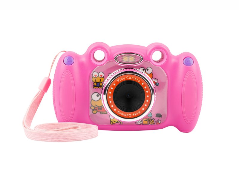 Digitální fotoaparát pro děti Ugo Froggy, růžový, 1,3mpx, video Full HD 1080 px, 2" LCD displej - obrázek produktu