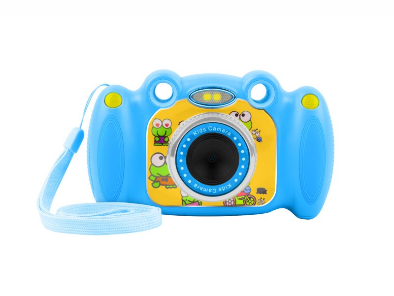Digitální fotoaparát pro děti Ugo Froggy, modrý, 1,3mpx, video Full HD 1080px, 2" LCD displej - obrázek produktu