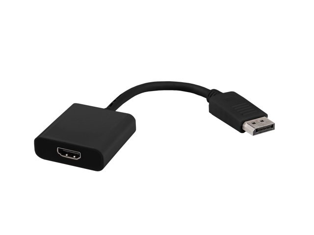 Natec DISPLAYPORT(M)->HDMI(F) adaptér/ redukce 10 cm, černý, blistr - obrázek č. 1