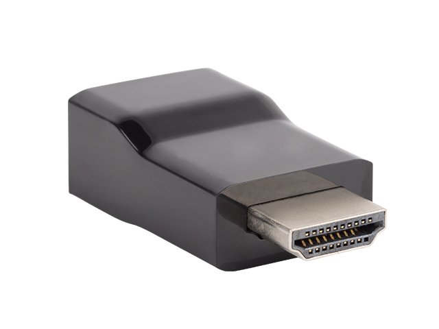 Natec HDMI(M)->VGA(F) adaptér/ redukce, černý, blistr - obrázek produktu