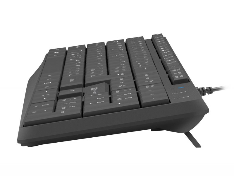 Natec klávesnice Nautilus 2/ Drátová USB/ CZ/ SK layout/ Černá - obrázek č. 3