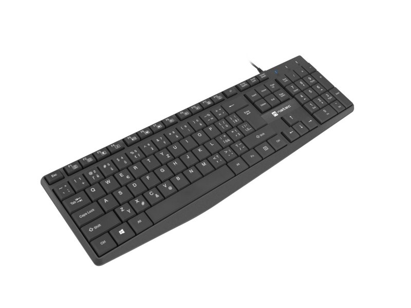 Natec klávesnice Nautilus 2/ Drátová USB/ CZ/ SK layout/ Černá - obrázek č. 2