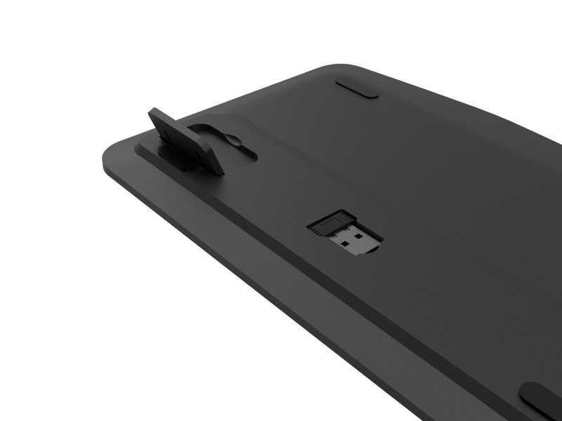 Bezdrátová klávesnice pro Smart TV Natec TURBOT 2 / USB+BT / US / Černá - obrázek č. 6
