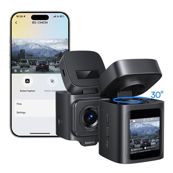 Baseus PrimeTrip VD1 Pro Autokamera 4K Cosmic Black - obrázek č. 4