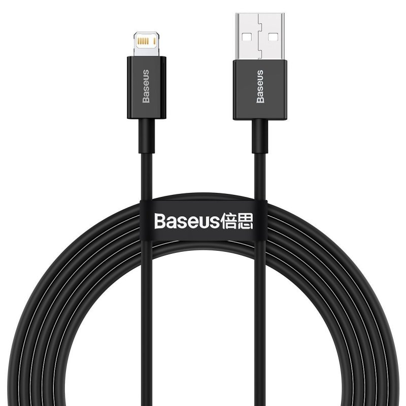 Baseus CALYS-A01 Superior Fast Charging Datový Kabel USB to Lightning 2.4A 1m Black - obrázek produktu