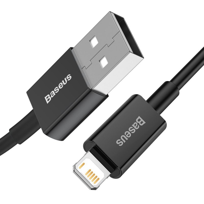 Baseus CALYS-A01 Superior Fast Charging Datový Kabel USB to Lightning 2.4A 1m Black - obrázek č. 2