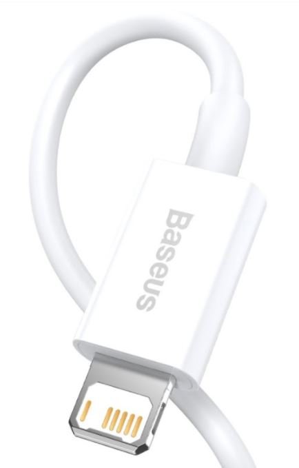 Baseus CALYS-B02 Superior Fast Charging Kabel Lightning 2.4A 1.5m White - obrázek č. 1