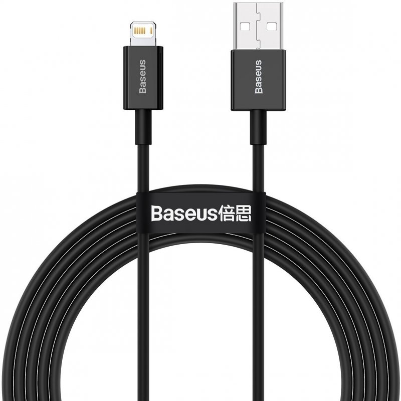 Baseus CALYS-C01 Superior Fast Charging Datový Kabel USB to Lightning 2.4A 2m Black - obrázek produktu