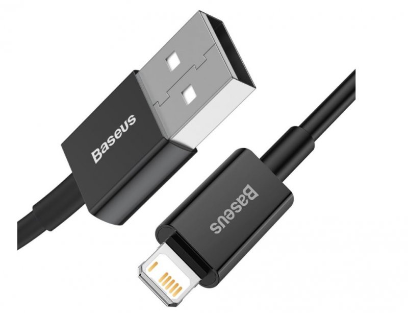 Baseus CALYS-C01 Superior Fast Charging Datový Kabel USB to Lightning 2.4A 2m Black - obrázek č. 1