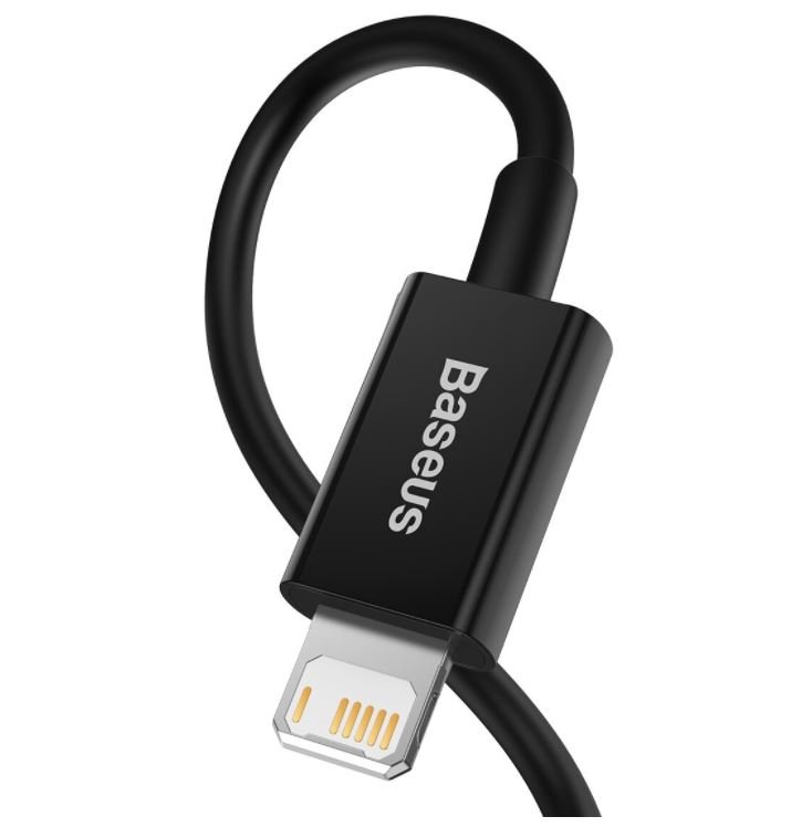 Baseus CALYS-C01 Superior Fast Charging Datový Kabel USB to Lightning 2.4A 2m Black - obrázek č. 2