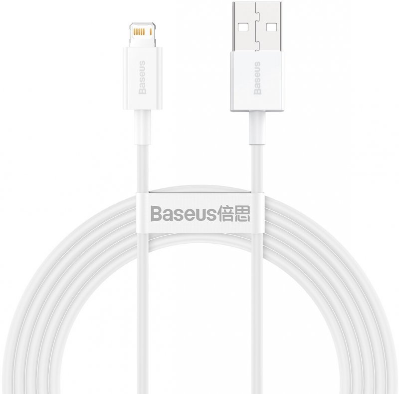 Baseus CALYS-C02 Superior Fast Charging Kabel Lightning 2.4A 2m White - obrázek produktu
