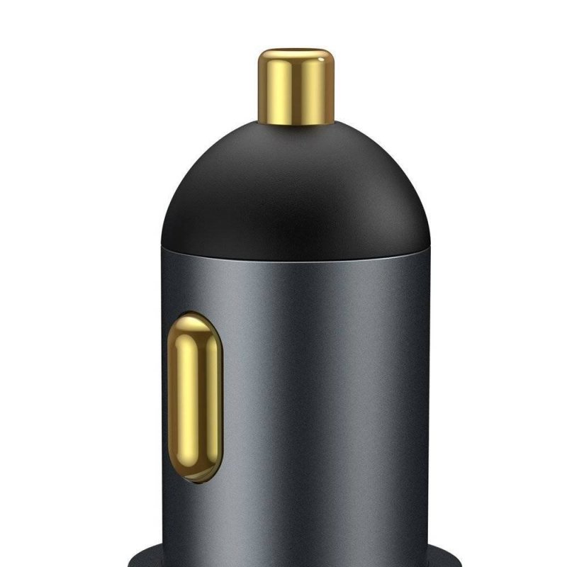 Baseus CCBT-D0G Share Together Car Charger with Cigarette Lighter Port 2x USB, 120W Grey - obrázek č. 3