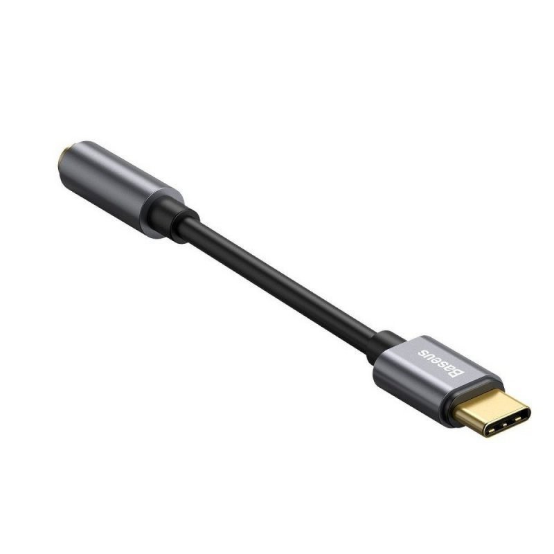 Baseus CATL54-0G Kabelová Redukce z USB-C na 3.5mm Audio Jack L54 (female) Deep Grey - obrázek č. 1