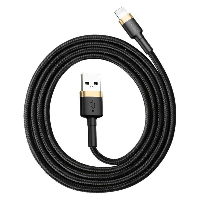 Baseus datový kabel Cafule Lightning 1m 2,4A zlato-černý - obrázek produktu