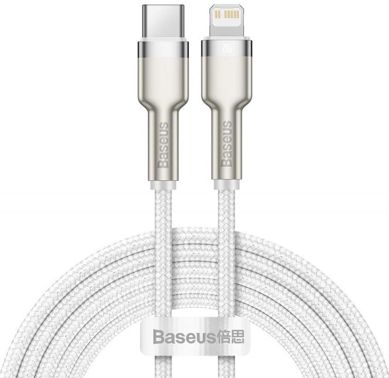 Baseus Datový kabel Cafule USB-C/ Lightning PD 20W 2m bílý - obrázek produktu