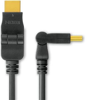 PremiumCord Kabel HDMI A - HDMI A M/ M 1m, rotační - obrázek produktu