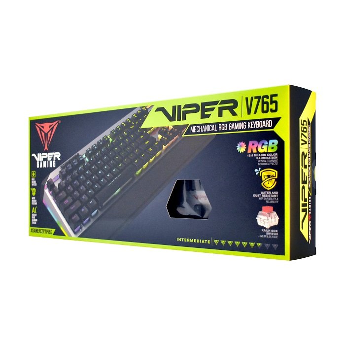 Patriot Viper 765 herní mechanická RGB klávesnice red box spínače - obrázek č. 1