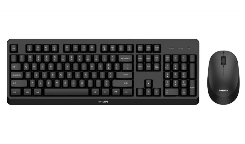 Philips klávesnice + myš  SPT6307BL- bezdrátová US - obrázek produktu
