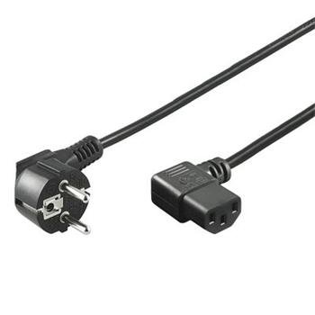 Síťový kabel 220V k PC, 2m 90° - obrázek produktu