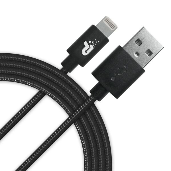 Patriot Lightning kabel MFi,pletený černý 1m - obrázek produktu